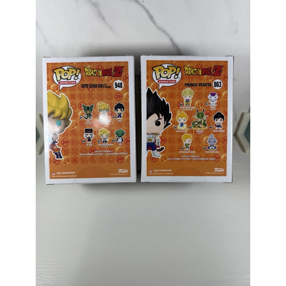 "Funko Pop Dragon ball Z Saiyan & Prince Vegeta Buy One For $15.95 Get One Free! - Picture 2 of 5